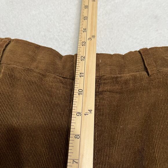 Land’s End Men’s Corduroy Pants Sz 40/33 Traditional Fit Brown Straight - Picture 7 of 8